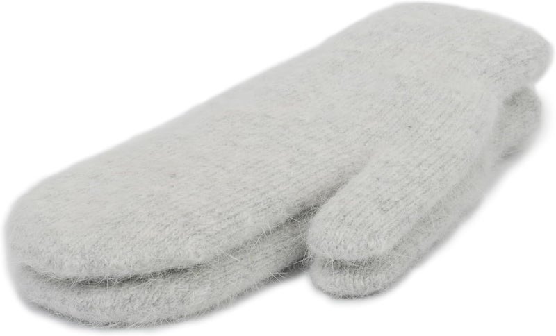 FGSS Winter Warm Mittens for Women Men - Soft Faux Rabbit Fur Mittens Elastic Cuff Stretchy Knit Gloves Cold Weather - Image 2